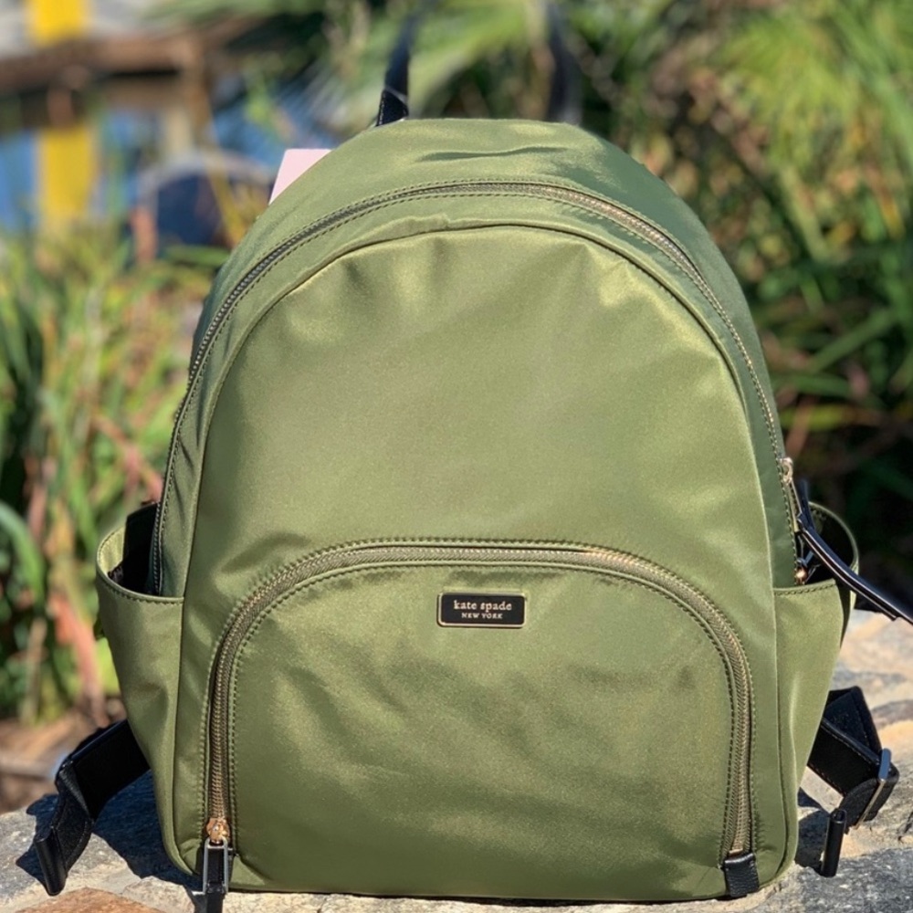 Kate spade nylon backpack. Green. Brand new